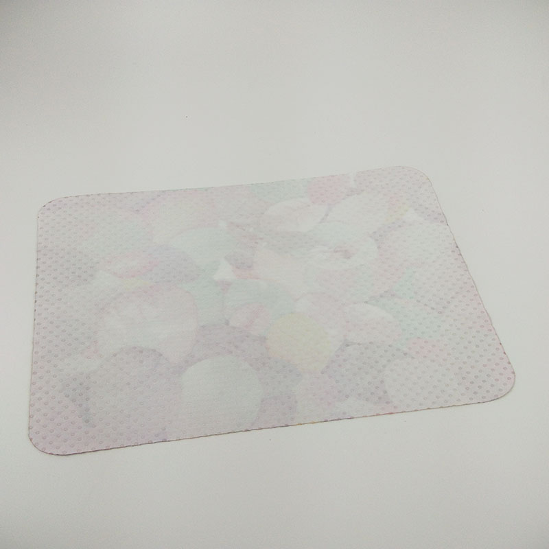 microfiber cloth mouse pad back